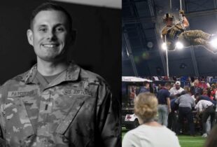 Tragédia: Sargento da Força Aérea dos EUA morre após queda de 45 metros em estádio lotado durante demostração de rapel; vídeo