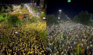 Imagens de multidão e mar de luzes no ‘Bloquinho do 22’ em Manaus repercutem pelo Brasil; veja vídeos