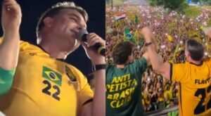 Flávio Bolsonaro promete combater queimadas durante ‘Bloquinho do 22’ em Manaus; confira