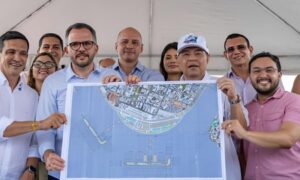 Eduardo Braga e ministro de Portos acompanham avanço das obras do Porto da Manaus Moderna