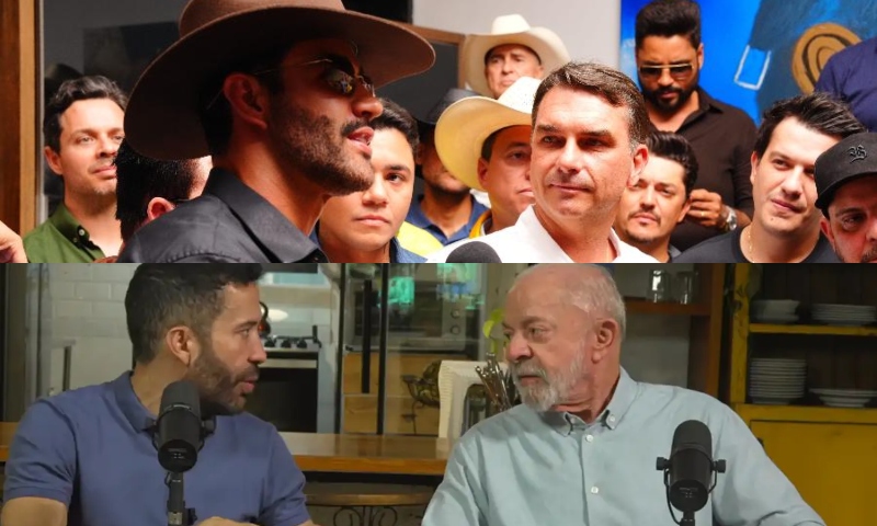 Flávio leva sertanejos à última propaganda eleitoral, enquanto Lula aposta em Janones, acusado de ameaçar ex-companheira