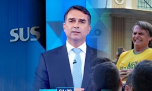 Durante debate da Globo, Flávio Bolsonaro destaca importância do SUS e relembra atendimento que salvou a vida de Jair Bolsonaro