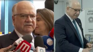 Presidente do STF, Edson Fachin votou em Brasília e concedeu entrevista declarando: “A soberania do povo deve se destacar”; veja vídeo