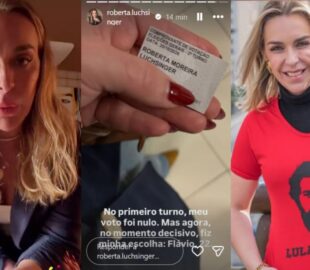 Amiga de Lulinha, Roberta Luchsinger declara voto em Flávio Bolsonaro após sofrer ameaças de grupo petista; veja vídeo