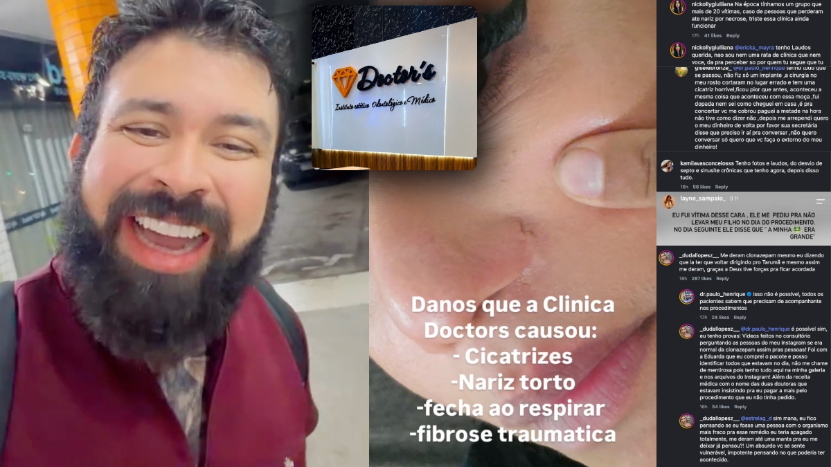 Caso ‘Doctors’: após dono de clínica mostrar versão e negar acusações, antigas clientes abrem a ‘Caixa de Pandora’ com mais denúncias; veja na íntegra